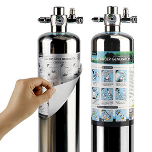 Clscea 5.5L CO2 Cylinder Generator CO2 System Kit 14 Bottle sticker