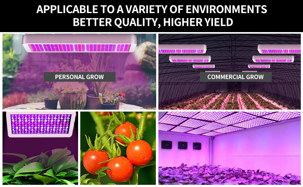 LUYIMIN Upgraded 1000W LED Grow Lights with Dual Switch 17 1000W GROW LIGHT