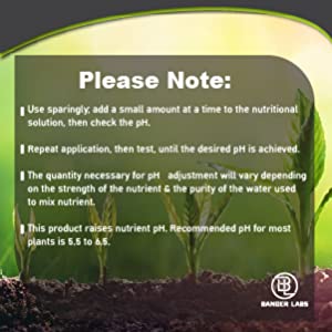 Banger Labs Premium pH Up Solution 13 ph up solution healthy plants nutritional solution