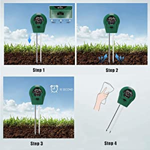 CANNABMALL PH Meter, TDS PPM Meter and 3 in 1 Soil Moisture Meter Combo 21 3 in 1 Soil Moisture Meter