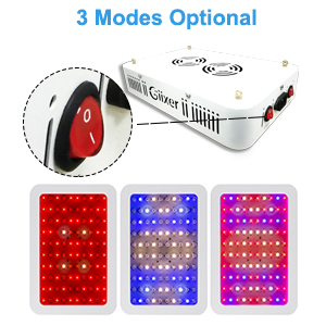 Giixer 1000W LED Grow Light, Dual Switch & Dual Chips Full Spectrum LED Grow Light Hydroponic Indoor Plants Veg and Flower-1000 watt ( 10W LEDs 100Pcs) 14 veg and bloom switch grow light