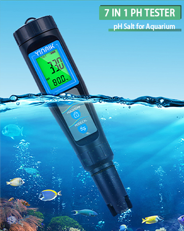 YINMIK Water PH Meter, 3 in 1 PH TDS Temp Pen Type Tester 17 7 in 1 ec tds salt meter