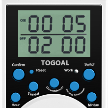 Digital Infinite Repeat Cycle Timer Plug with Countdown and 24 Hour Daily on-Off Programs for Electrical Outlets 21 Cycle Timer- Min.&Sec.