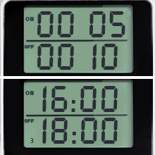 Digital Infinite Repeat Cycle Timer Plug with Countdown and 24 Hour Daily on-Off Programs for Electrical Outlets 23 Cycle Timer + Daily Timer