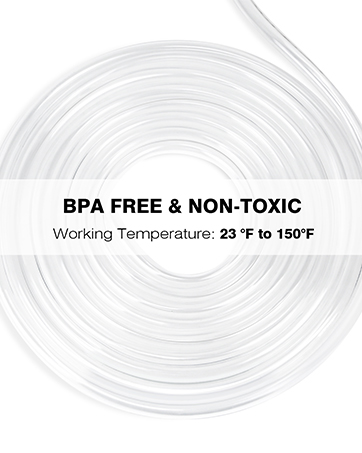 3/8" ID 1/2" OD Clear Vinyl Tubing – 10 Feet 14 6
