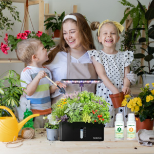 Plant Food Hydroponic Nutrients Supplies: Hydroponics Growing System General A&B Water Soluble Solid Fertilizer for Vegetables Fruits Flowers Thrive - Indoor Herb Garden Plants Accessories 14 indoor herb garden starter kit