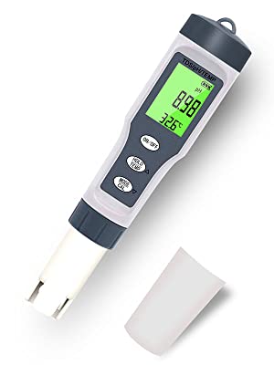 3 in 1 PH Meter with TDS/Temp Meter, TDS Water Tester ±0.05 PH High Accuracy with 0-14 PH Measurement Range for Drinking Water, Aquarium, Hydroponics 11 ph meter for water