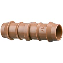JAYEE 24P Drip Irrigation Fittings Kit for 1/2" Tubing (.600 ID), 17mm Parts- 6 Tees, 6 Couplings, 6 Elbows,6 End Cap Plugs- Barded Connectors for Rain Bird Pipe and Sprinkler Systems (24 Pieces Set) 11 q