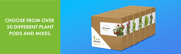 Click & Grow Indoor Herb Garden Kit with Grow Light | Easier Than Hydroponics Growing System | Smart Garden for Home Kitchen Windowsill | Vegetable & Herb Garden Starter Kit with 9 Plant pods, White 34 50 different plants and plant pod mixes to choose from