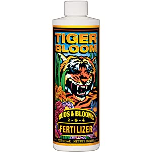 FoxFarm Liquid Nutrient Trio Soil Formula: Big Bloom, Grow Big, Tiger Bloom (Pack of 3-16 oz Bottles) + Twin Canaries Chart 13 tiger bloom pt