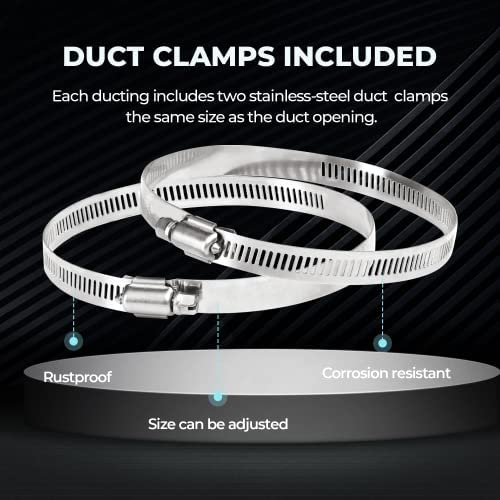 iPower 4 Inch Inline Duct Ventilation Smart Fan, Carbon Filter, 8 Feet Ducting with Temperature Humidity App Control via WiFi, Voice Control with Alexa for Grow Tent, Black 16 iPower 4 Inch Inline Duct Ventilation Smart Fan, Carbon Filter, 8 Feet Ducting with Temperature Humidity App Control via WiFi, Voice Control with Alexa for Grow Tent, Black - Image 16