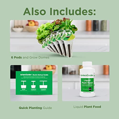 AeroGarden Harvest with Gourmet Herb Seed Pod Kit - Hydroponic Indoor Garden, White 2 AeroGarden Harvest with Gourmet Herb Seed Pod Kit - Hydroponic Indoor Garden, White - Image 2