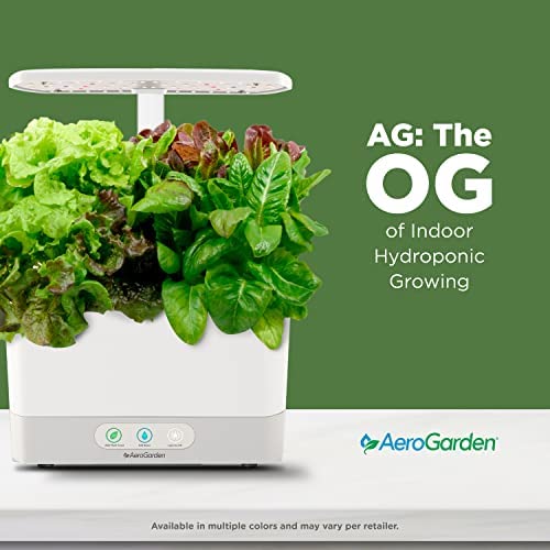 AeroGarden Harvest with Gourmet Herb Seed Pod Kit - Hydroponic Indoor Garden, White 4 AeroGarden Harvest with Gourmet Herb Seed Pod Kit - Hydroponic Indoor Garden, White - Image 4