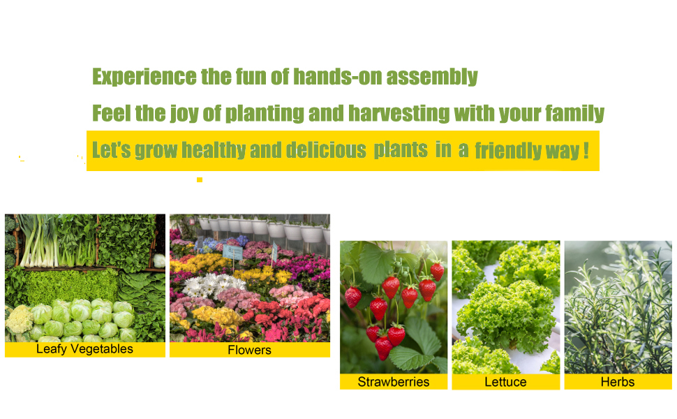 Hydroponic Grow Kit, Hydroponics Pipe Growing System 3 Layer 108 Plant Sites 12 PVC Pipes Vegetable Growing Tools for Leafy Vegetables 18 Ejoy planting