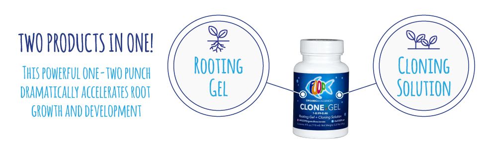 FOOP Clone Gel - Two Products in One: Rooting Gel + Cloning Solution - Get Big Fat White Fuzzy Roots Faster and Make Cloning Simple | Works Great in All Cloning Media (4oz) 9 Two in One