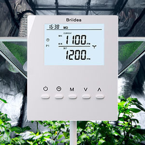 CO2 Controller, Briidea Day and Night Programmable CO2 Controller and Monitor for Greenhouses, Remote CO2 Sensor 11 Large Screen