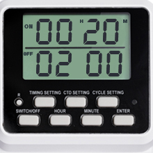 Techbee Digital Infinite Repeat Cycle Intermittent Timer Plug for Electrical Outlet, 24 Hour Programmable Indoor Timed Power Switch with Countdown Delay On and Off (120V, 15A) 16 H&M