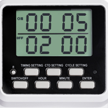 Techbee Digital Infinite Repeat Cycle Intermittent Timer Plug for Electrical Outlet, 24 Hour Programmable Indoor Timed Power Switch with Countdown Delay On and Off (120V, 15A) 18 M&S