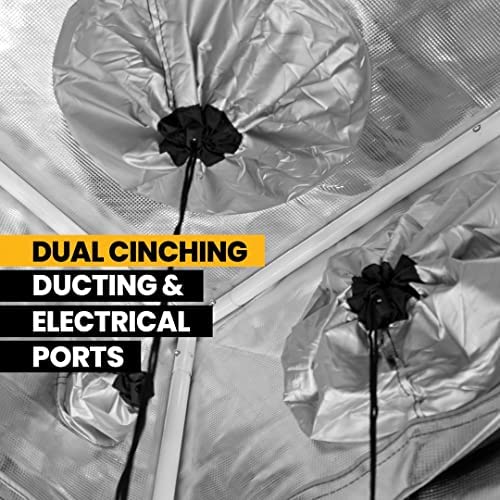 Gorilla Clone Tent | Complete Reflective Hydroponic Grow Tent for Seedlings and Cloning Plants, with Windows, Double-Cinching Ducts, and Micro-Mesh Pre-Filters (24" x 24" x 32") 6 Gorilla Clone Tent | Complete Reflective Hydroponic Grow Tent for Seedlings and Cloning Plants, with Windows, Double-Cinching Ducts, and Micro-Mesh Pre-Filters (24" x 24" x 32") - Image 6