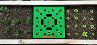 Seeding Square – Seed Sowing Template for Maximum Harvest - Square Foot Gardening Tool Kit – Includes: Color Coded Seed Spacer & Magnetic Seed Dibber/Seed Ruler/Seed Spoon & Vegetable Planting Guide 19 Seeding Square, Seed spacer, seed sowing template, square foot gardening, vegetable gardening,
