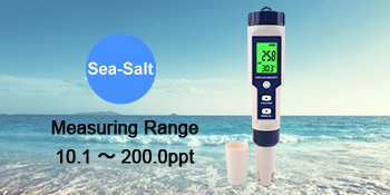 PH Meter,Water Tester 5 in 1 PH/TDS/Salinity/Temp&EC Meter,PH Meter for Water,IP67 Waterproof PH Pen,PPM Meter with Backlit,Salinity Tester for Saltwater Aquarium,Swimming Pool&Seawater. 28 saltwater test kit