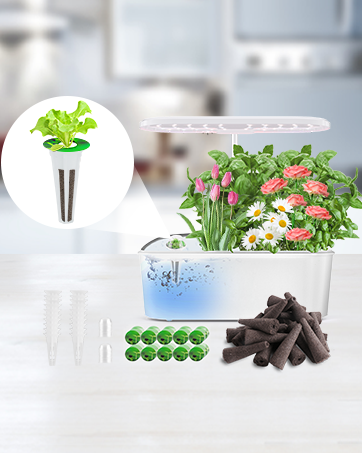 60 Pack Replacement Grow Sponges, Seed Pod Kit Seed Starter Pods Hydroponics Sponges Grow Sponges for Hydroponics Root Growth Sponges Refill Pods for Hydroponic Growing System Indoor Garden, Square 16 seed pod kit