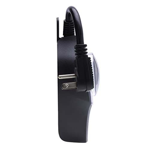 NSI TORK 602b Mechanical Outdoor Plug-in Timer, 2 Outlets, Grounded/Outdoor Lighting Timer 15-Amp 24-Hour Mechanical Plug-In General Purpose Timer with 6 1/2-Inch Cord - Multiple On/Off Settings 5 NSI TORK 602b Mechanical Outdoor Plug-in Timer, 2 Outlets, Grounded/Outdoor Lighting Timer 15-Amp 24-Hour Mechanical Plug-In General Purpose Timer with 6 1/2-Inch Cord - Multiple On/Off Settings - Image 5