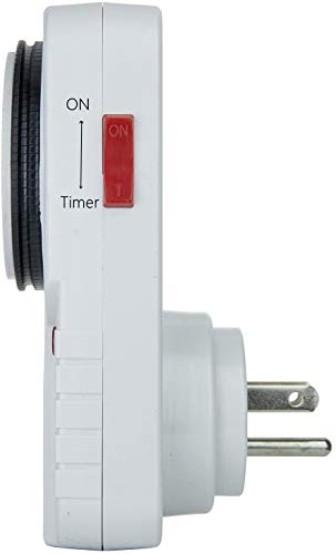 24 Hour Plug-in Mechanical Timer Programmable Indoor Grounded for Aquarium Grow Light Hydroponics Pets Christmas String Lights Home Kitchen Office Appliances, UL Listed 125VAC,60Hz,1725W,15A,1Pack 2 24 Hour Plug-in Mechanical Timer Programmable Indoor Grounded for Aquarium Grow Light Hydroponics Pets Christmas String Lights Home Kitchen Office Appliances, UL Listed 125VAC,60Hz,1725W,15A,1Pack - Image 2