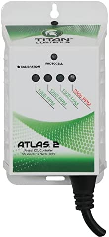 Titan Controls Atlas 2 - Preset CO₂ Monitor/Controller 1 hydroponic co2 regulator