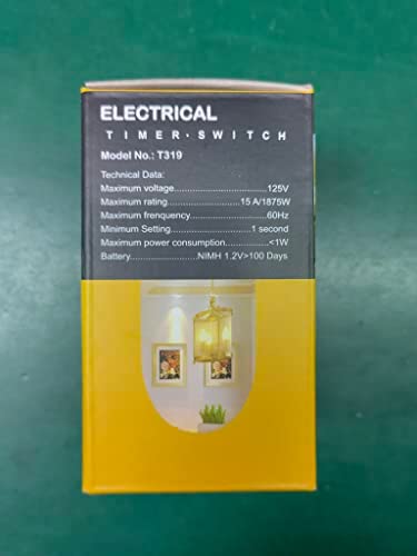 Techbee Digital Infinite Repeat Cycle Intermittent Timer Plug for Electrical Outlet, 24 Hour Programmable Indoor Timed Power Switch with Countdown Delay On and Off (120V, 15A) 10 Techbee Digital Infinite Repeat Cycle Intermittent Timer Plug for Electrical Outlet, 24 Hour Programmable Indoor Timed Power Switch with Countdown Delay On and Off (120V, 15A) - Image 10
