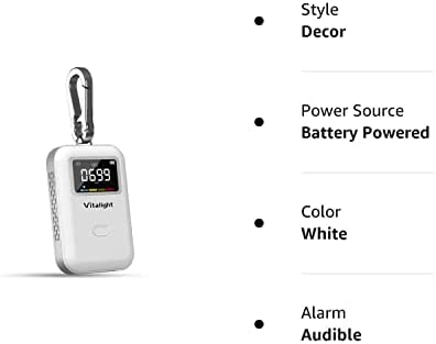 Vitalight Mini CO2 Detector, Air Quality Monitor, Stylish and Lightweight CO2 Monitor You Can Use Anywhere. White 8 Vitalight Mini CO2 Detector, Air Quality Monitor, Stylish and Lightweight CO2 Monitor You Can Use Anywhere. White - Image 8