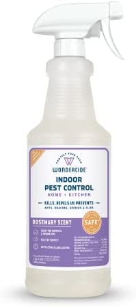 Wondercide - Indoor Pest Control Spray for Home and Kitchen - Ant, Roach, Spider, Fly, Flea, Bug Killer and Insect Repellent - with Natural Essential Oils - Pet and Family Safe — Rosemary 32 oz 1 hydroponic pest control