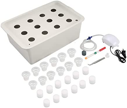 NATGAI Hydroponic System Growing Kit with Air Pump 12 Holes Soilless Cultivation Grow Box Garden Cabinet Box for Herbs, Lettuce, Vegetables 1 hydroponic cloning machine