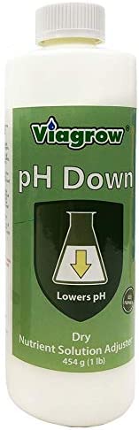 Viagrow VGPDD501 Natural pH Down Adjusting Crystals, 1 LB, LB, Green 1 hydroponic ph down