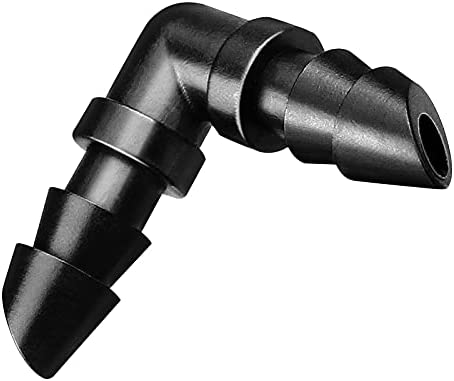 Jayee 50 Pack Drip Irrigation 1/4” Barbed Elbow Fittings, Barbed Connectors Fits Universal 1/4 Inch Drip Tubing, Irrigation Elbow for Drip or Sprinkler System 4 Jayee 50 Pack Drip Irrigation 1/4” Barbed Elbow Fittings, Barbed Connectors Fits Universal 1/4 Inch Drip Tubing, Irrigation Elbow for Drip or Sprinkler System - Image 4