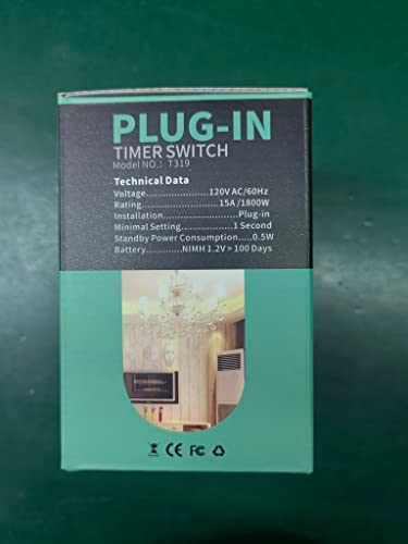 Digital Infinite Repeat Cycle Timer Plug with Countdown and 24 Hour Daily on-Off Programs for Electrical Outlets 9 Digital Infinite Repeat Cycle Timer Plug with Countdown and 24 Hour Daily on-Off Programs for Electrical Outlets - Image 9