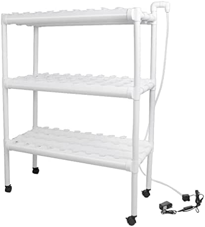 Hydroponic Grow Kit, Hydroponics Pipe Growing System 3 Layer 108 Plant Sites 12 PVC Pipes Vegetable Growing Tools for Leafy Vegetables 8 Hydroponic Grow Kit, Hydroponics Pipe Growing System 3 Layer 108 Plant Sites 12 PVC Pipes Vegetable Growing Tools for Leafy Vegetables - Image 8