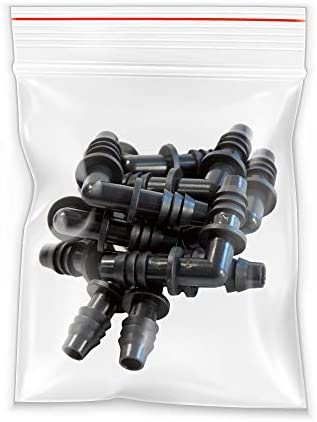 xGarden 3/8" Elbow Barbed Connector Fitting for Hydroponics and Drip Tubing - 10 Units per Bag 3 xGarden 3/8" Elbow Barbed Connector Fitting for Hydroponics and Drip Tubing - 10 Units per Bag - Image 3
