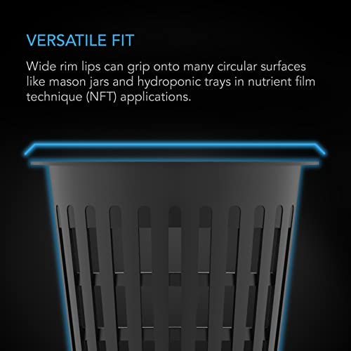 AC Infinity Net Cups 3-Inch, Heavy Duty Garden Slotted Net Pots with Wide Lip Rims, 25-Pack Black Bucket Basket for Indoor Outdoor Growing, Orchids, Aquaponics, Hydroponics 5 AC Infinity Net Cups 3-Inch, Heavy Duty Garden Slotted Net Pots with Wide Lip Rims, 25-Pack Black Bucket Basket for Indoor Outdoor Growing, Orchids, Aquaponics, Hydroponics - Image 5