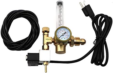 KIPA CO2 Regulator with Solenoid Valve and Flow-Meter Emitter. Accurate Gauge 110V, C02 Emitter for Indoor Gardening, Aquariums and Hydroponics 1 hydroponic co2 regulator