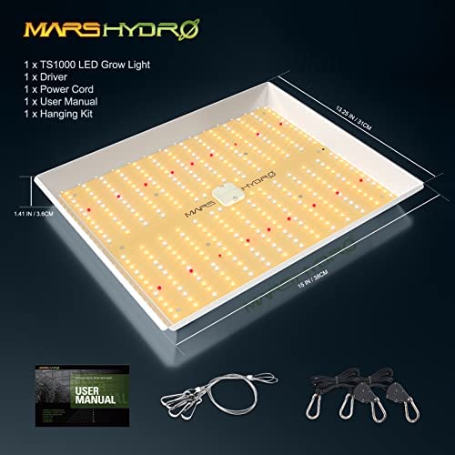 MARS HYDRO 2023 New TS1000W Led Grow Light 3x3ft Daisy Chain Dimmable Full Spectrum LED Growing Lights for Indoor Plants Greenhouse Veg Bloom Light Hydroponic Growing Lamps Actual Power 150Watt 7 MARS HYDRO 2023 New TS1000W Led Grow Light 3x3ft Daisy Chain Dimmable Full Spectrum LED Growing Lights for Indoor Plants Greenhouse Veg Bloom Light Hydroponic Growing Lamps Actual Power 150Watt - Image 7