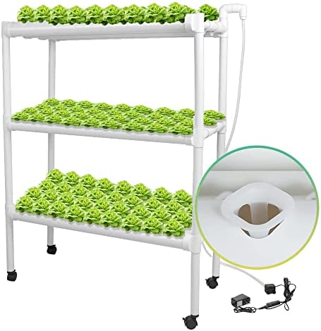 Hydroponic Grow Kit, Hydroponics Pipe Growing System 3 Layer 108 Plant Sites 12 PVC Pipes Vegetable Growing Tools for Leafy Vegetables 7 Hydroponic Grow Kit, Hydroponics Pipe Growing System 3 Layer 108 Plant Sites 12 PVC Pipes Vegetable Growing Tools for Leafy Vegetables - Image 7