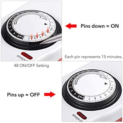 BN-LINK 8 Outlet Surge Protector with Mechanical Timer (4 Outlets Timed, 4 Outlets Always On) - White 8 BN-LINK 8 Outlet Surge Protector with Mechanical Timer (4 Outlets Timed, 4 Outlets Always On) - White - Image 8