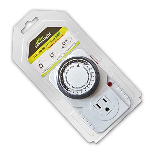 24 Hour Plug-in Mechanical Timer Programmable Indoor Grounded for Aquarium Grow Light Hydroponics Pets Christmas String Lights Home Kitchen Office Appliances, UL Listed 125VAC,60Hz,1725W,15A,1Pack 8 24 Hour Plug-in Mechanical Timer Programmable Indoor Grounded for Aquarium Grow Light Hydroponics Pets Christmas String Lights Home Kitchen Office Appliances, UL Listed 125VAC,60Hz,1725W,15A,1Pack - Image 8