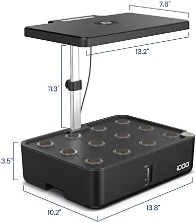 iDOO Hydroponics Growing System 12Pods, Indoor Garden with LED Grow Light, Plants Germination Kit, Built-in Fan, Automatic Timer, Adjustable Height Up to 11.3" for Home, Office 9 iDOO Hydroponics Growing System 12Pods, Indoor Garden with LED Grow Light, Plants Germination Kit, Built-in Fan, Automatic Timer, Adjustable Height Up to 11.3" for Home, Office - Image 9