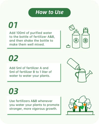 Plant Food Hydroponic Nutrients Supplies: Hydroponics Growing System General A&B Water Soluble Solid Fertilizer for Vegetables Fruits Flowers Thrive - Indoor Herb Garden Plants Accessories 6 Plant Food Hydroponic Nutrients Supplies: Hydroponics Growing System General A&B Water Soluble Solid Fertilizer for Vegetables Fruits Flowers Thrive - Indoor Herb Garden Plants Accessories - Image 6