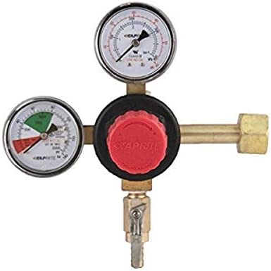 Taprite T742HP Primary Double Gauge CO2 Regulator, Brass 1 hydroponic co2 regulator