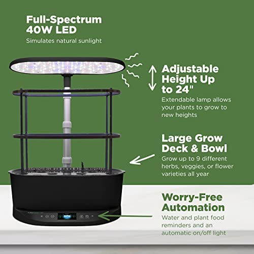 AeroGarden Bounty - Indoor Garden with LED Grow Light, WiFi and Alexa Compatible, Black 7 AeroGarden Bounty - Indoor Garden with LED Grow Light, WiFi and Alexa Compatible, Black - Image 7