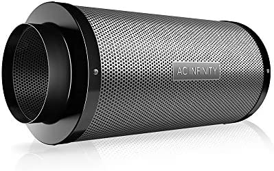 AC Infinity Air Carbon Filter 6" with Premium Australian Virgin Charcoal 1 hydroponic air filter