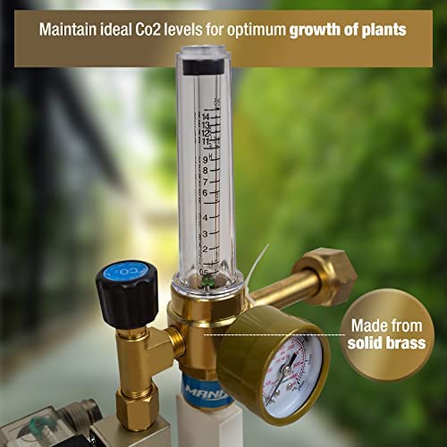 MANATEE CO2 Regulator Emitter System with Solenoid Valve Flowmeter for Grow Room Grow Tent Garden 6 MANATEE CO2 Regulator Emitter System with Solenoid Valve Flowmeter for Grow Room Grow Tent Garden - Image 6
